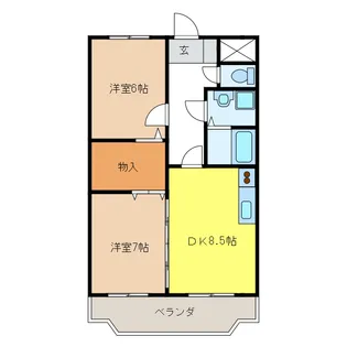 岐阜県岐阜市錦町6【マンション】の間取り