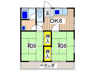 陽輝荘【2階】の間取り