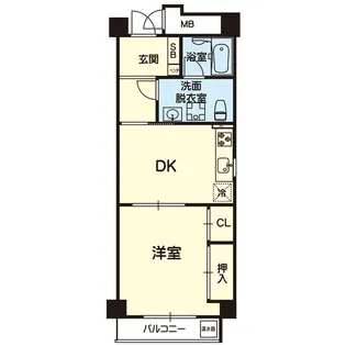 フレール上林【3階】の間取り
