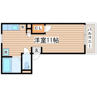メゾンド木町【3階】の間取り
