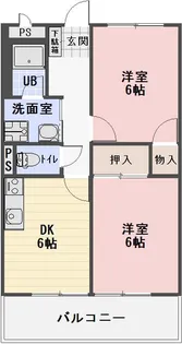 SurplusIIプラウダ【1階】の間取り