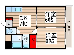 キムラコーポ【3階】の間取り