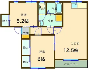 メゾンド清水II【3階】の間取り