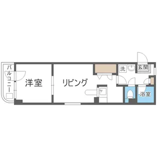ノースパレス南郷通【4階】の間取り