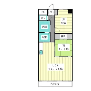 高針中央マンション【4階】の間取り