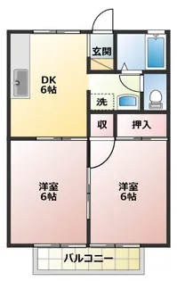プロシードB【2階】の間取り