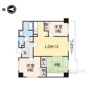 3LDKの間取り画像