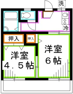 コーポ福山【2階】の間取り