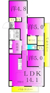 アレーズKASHIWANOHA【2階】の間取り
