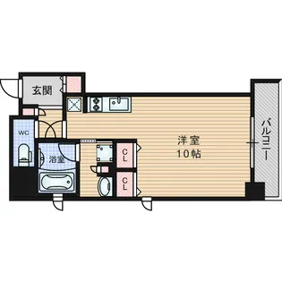 アーバネックス北浜【14階】の間取り