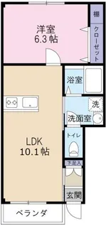 サンキュ阿南【1階】の間取り