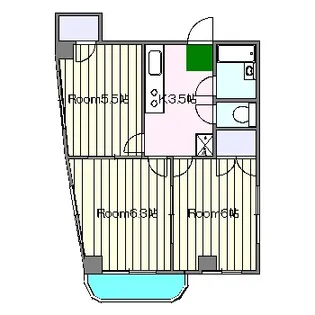 第11鷹取ビル【2階】の間取り