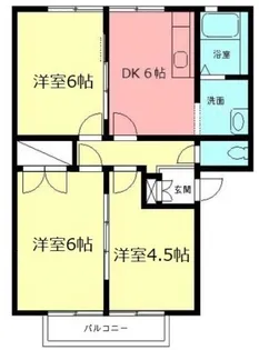 神奈川県小田原市北ノ窪【アパート】の間取り
