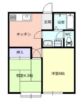 ハイツ米沢【1階】の間取り
