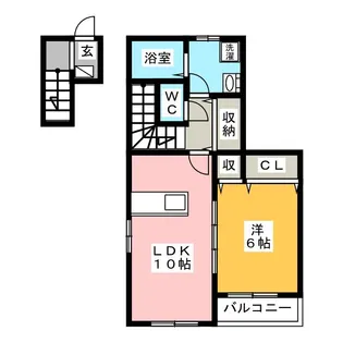 メゾン ド フランII B【2階】の間取り