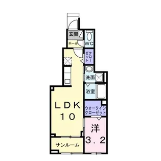 メゾン フラン【1階】の間取り