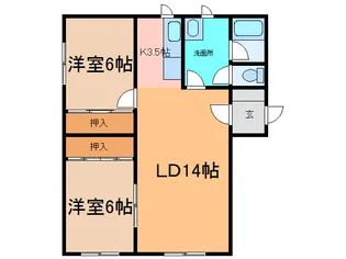 フリーデンハイツの間取り