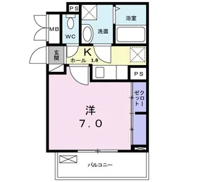 新潟県新潟市東区下場本町【アパート】の間取り