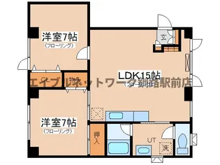 ハイツすずらん【2階】の間取り