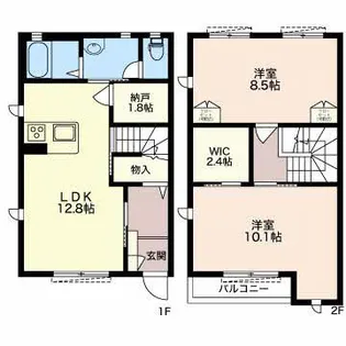 サンジュ【2階】の間取り