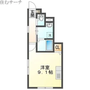エルメゾン伊倉【1階】の間取り