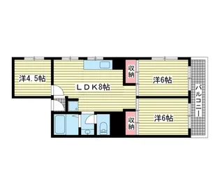 シャトレイユ【2階】の間取り