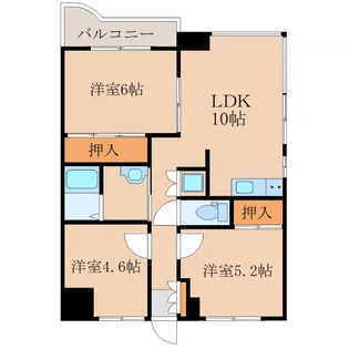 ウエストガーデンヒル A棟【5階】の間取り