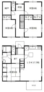広島県広島市佐伯区美鈴が丘東5【一戸建】の間取り