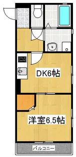 神奈川県川崎市中原区苅宿【アパート】の間取り