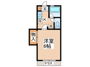 コゼットA【1階】の間取り