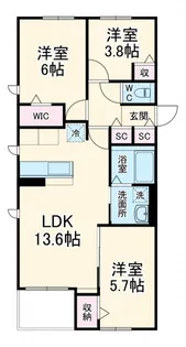 プレミアムウィンズ【1階】の間取り