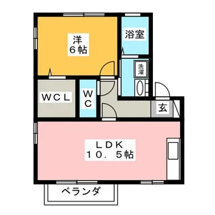 パルティール大高 B棟【1階】の間取り