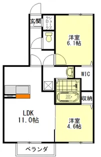 D-room江戸橋【1階】の間取り