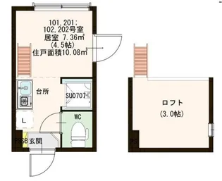 サニーソフィア西荻【2階】の間取り