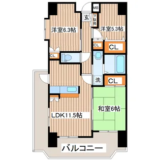 エスペランサ【4階】の間取り