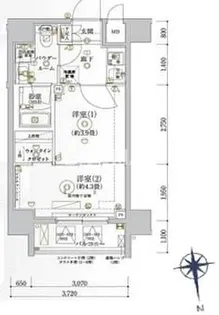 ガリシア亀戸【7階】の間取り