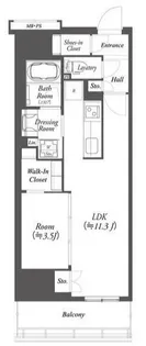ワーブ横浜伊勢佐木町【7階】の間取り