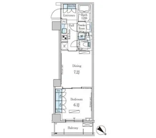 パークアクシス表参道レジデンス【2階】の間取り