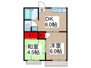 フォ-ブル日高【2階】の間取り