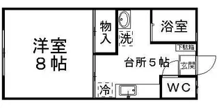 天神沢ハイツ【2階】の間取り