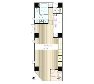 クレイドル日本橋【6階】の間取り