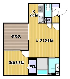N-stage SHIOMI【1階】の間取り