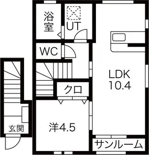 Bacchus(バッカス)【2階】の間取り