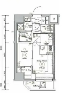 東京都台東区東上野4【マンション】の間取り