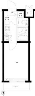 ルーブル早稲田六番館【3階】の間取り
