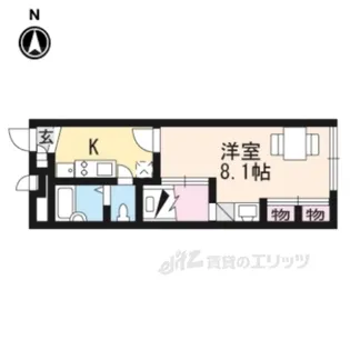 レオパレスNIKEAST【1階】の間取り