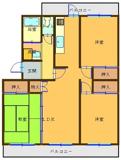 サルヴァトーレ玉川【1階】の間取り