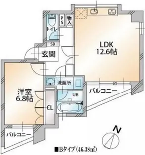 東京都渋谷区千駄ヶ谷3【マンション】の間取り