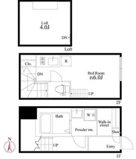 東京都中野区若宮1【一戸建】の間取り