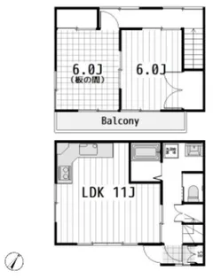 テラス染谷の間取り